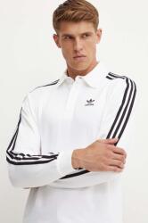 Adidas longsleeve din bumbac culoarea alb, modelator, IZ2459 9BYH-BUM02A_00X