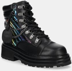 Kurt Geiger London bocanci de piele Chelsea Combat Boot femei, culoarea negru, cu platforma, 3423805019 9BYH-OBD3AJ_99X