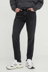 Abercrombie & Fitch jeansi Athletic barbati, culoarea negru PPYH-SJM086_99X