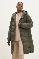 ANSWEAR geaca femei, culoarea verde, de tranzitie, oversize BMYH-KUD05S_91X (NA3006.FLK)