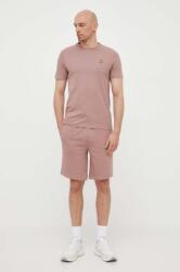 Lyle & Scott pantaloni scurti din bumbac culoarea roz PPYX-SZM0UH_30X