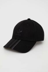 adidas Originals șapcă de baseball din bumbac culoarea negru, uni II0702 PPYX-CAU0T2_99X (II0702)