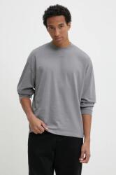 HUGO BOSS longsleeve din bumbac culoarea gri, neted, 50511029 PPYH-TSM00C_90X (50511029)