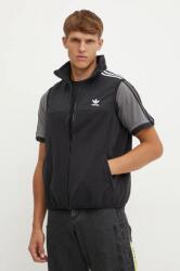 adidas Originals vestă Fleece Vest barbati, culoarea negru, de tranzitie, IZ4799 9BYH-KUM0R8_99X