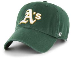 47 brand 47brand caciula din bumbac MLB Oakland Athletics culoarea verde, cu imprimeu 99KK-CAU0K7_79X (B.RGW18GWS.DGE)