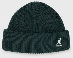 Kangol caciula culoarea verde, din tricot gros 99KK-CAU0DD_79X