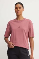 adidas tricou din bumbac All SZN femei, culoarea roz, IY6786 9BYH-TSD0HE_34X