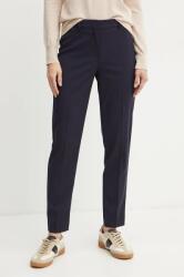 BOSS pantaloni de lana culoarea albastru marin, fason tigareta, high waist PPYX-SPD16S_59X (50490051)