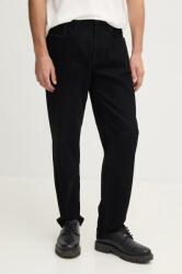 Giorgio Armani pantaloni de catifea cord culoarea negru, mulata, XM000075 AF10391 9BYH-SJM08D_99X (XM000075.AF10391)