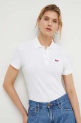 Levi's tricou polo femei, culoarea alb, 52599 PPYH-POD018_00X (52599)