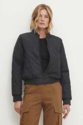 Answear Lab geaca bomber femei, culoarea negru, de tranzitie BMYH-KUD01U_99X