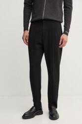 Michael Kors pantaloni barbati, culoarea negru, cu fason chinos, CF452915MF 9BYH-SPM0H8_99X