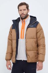 Columbia geacă Puffect Hooded Jacket bărbați, culoarea maro, de tranziție 2008413 9BYY-KUM0EA_88X (2008413)