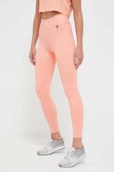 Labellamafia leggins de antrenament Go On culoarea portocaliu, neted PPYX-LGD0DN_24X