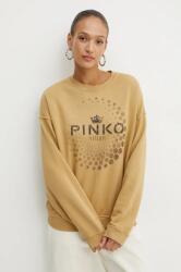 PINKO hanorac de bumbac femei, culoarea bej, modelator, 104387 A27V 9BYH-BLD04N_80X (104387.A27V)