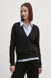 Tommy Hilfiger cardigan din lana culoarea negru, light, WW0WW42140 9BYH-SWD00N_99X (WW0WW42140)