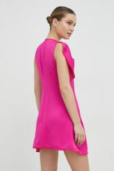 Victoria Beckham rochie culoarea roz, mini, drept PPYX-SUD09D_43X (1123WDR004441B)