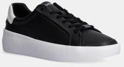 Calvin Klein sneakers din piele VULC LACE UP LTH culoarea negru, HW0HW02214 9BYH-OBD1WW_99A (HW0HW02214)