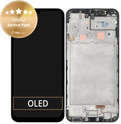 Samsung Galaxy A24 A245 - Ecran LCD + Sticlă Tactilă + Ramă (Black) - GH82-28686A Genuine Service Pack, Black