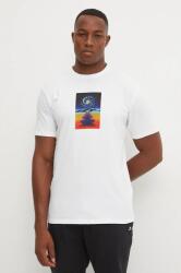 Quiksilver tricou Cosmic Vibration barbati, culoarea alb, cu imprimeu, EQYZT07920 9BYH-TSM0ZH_00X (EQYZT07920)