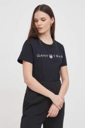 Gant tricou din bumbac femei, culoarea negru PPYH-TSD0P9_99X (4200753)