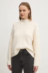 Abercrombie & Fitch pulover din amestec de lana femei, culoarea bej, cu turtleneck, KI150-4238 9BYH-SWD0PE_01X