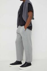 G-Star Raw pantaloni de trening din bumbac culoarea gri, melanj PPYH-SPM0GJ_90X