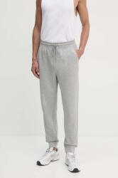 United Colors of Benetton pantaloni de trening din bumbac culoarea gri, neted, 342ZUF01B 9BYH-SPM04T_09X (342ZUF01B)