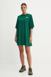 The North Face rochie Essential Tee Dress culoarea verde, mini, oversize, NF0A87NFNL11 9BYH-SUD134_77X