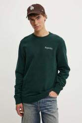 Superdry hanorac de bumbac barbati, culoarea verde, cu imprimeu, M2013738A-27E 9BYH-BLM0AZ_77X (M2013738A.27E)