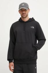 The North Face bluza Hood Logo barbati, culoarea negru, cu glugă, neted, NF0A89EJJK31 9BYH-BLM0NC_99X