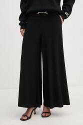 Joseph Ribkoff pantaloni femei, culoarea negru, lat, high waist, 241121 PPYH-SPD19W_99X (241121)