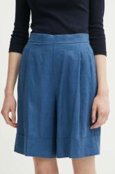 United Colors of Benetton pantaloni scurti din in neted, high waist PPYH-SZD0BB_95X