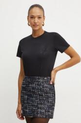 Karl Lagerfeld tricou din bumbac femei, culoarea negru, 246W1720 9BYH-TSD1CF_99X (246W1720)