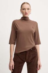 Pinko tricou culoarea maro, cu turtleneck, 104167 A1DE 9BYH-BDD01Y_98X