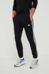 adidas pantaloni de trening din bumbac culoarea negru, cu imprimeu IC0050 PPYX-SPM0D7_99X (IC0050)