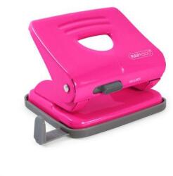 Rapesco Lyukasztó, kétlyukú, 25 lap, fém, RAPESCO "825", pink (1360)