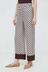 Max Mara Leisure pantaloni de mătase lat, high waist 2416130000000 PPYH-SPD0CS_MLC