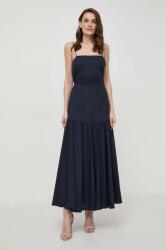 IVY & OAK rochie din bumbac culoarea bleumarin, maxi, evazată, IO117615 PPYH-SUD1IN_59X (IO117615)