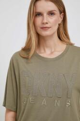 DKNY tricou femei, culoarea verde 9BYX-TSD17L_97X (E33T9USB)