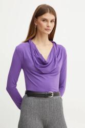 Silvian Heach bluza ROSIZ femei, culoarea violet, neted, GPA24130BL MBYH-BDD008_45X