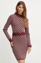 GUESS rochie LISE culoarea bordo, mini, evazati, W4BK43 Z37K0 9BYH-SUD14U_93X (W4BK43.Z37K0)