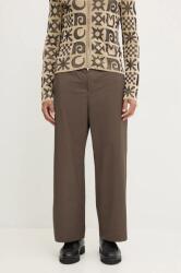 Nanushka pantaloni ARNAUD barbati, culoarea maro, drept, NM24PFPA02397 9BYH-SPM0U4_88X