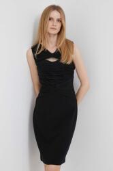 DKNY rochie culoarea negru, mini, mulata 9BYX-SUD0AW_99X (DD3D1808)