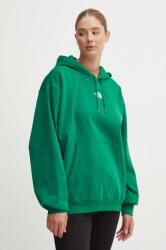 The North Face bluza Essential Hoodie femei, culoarea verde, cu glugă, neted, NF0A89ENNL11 9BYH-BLD0KP_77X