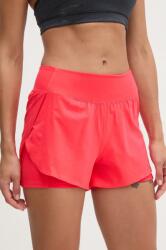 Under Armour pantaloni scurți de antrenament Flex culoarea rosu, neted, high waist PPYX-SZD0T2_33X