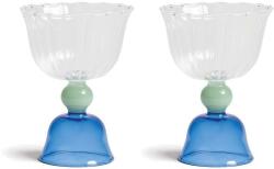 &k amsterdam borospohár készlet tulip blue 200 ml 2 db - többszínű Univerzális méret