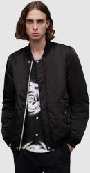 AllSaints geaca bomber cu doua fete Eris barbati, culoarea negru, de tranzitie PPYH-KUM06A_99A