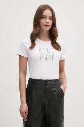 DKNY tricou femei, culoarea alb, P4MHYWNA 9BYH-TSD0F6_00X (P4MHYWNA)