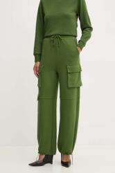 Patrizia Pepe pantaloni de trening culoarea verde, neted, 8P0617 J219 9BYH-SPD018_77X (8P0617.J219)